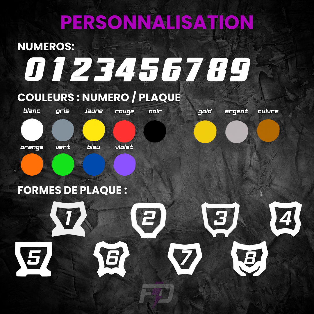 Porte Clés MX RACER semi-personnalisé